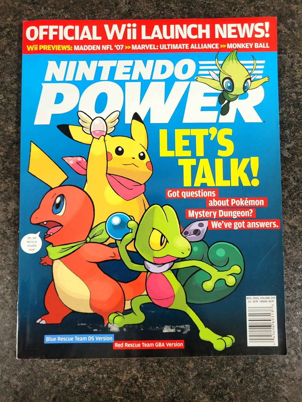 Nintendo Power Magazine #209 November 2006 Pokemon With Poster
